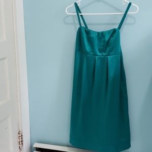 The Limited green pleated dress